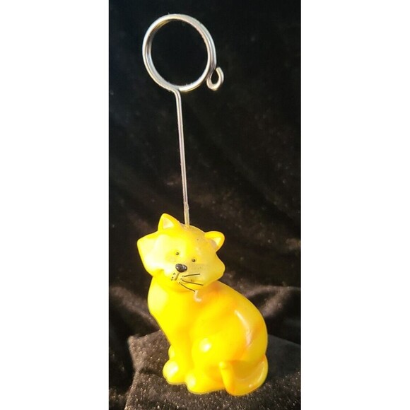 Cat Figurines Photo/ Picture Card Holder Set Of 2 - Picture 4 of 7